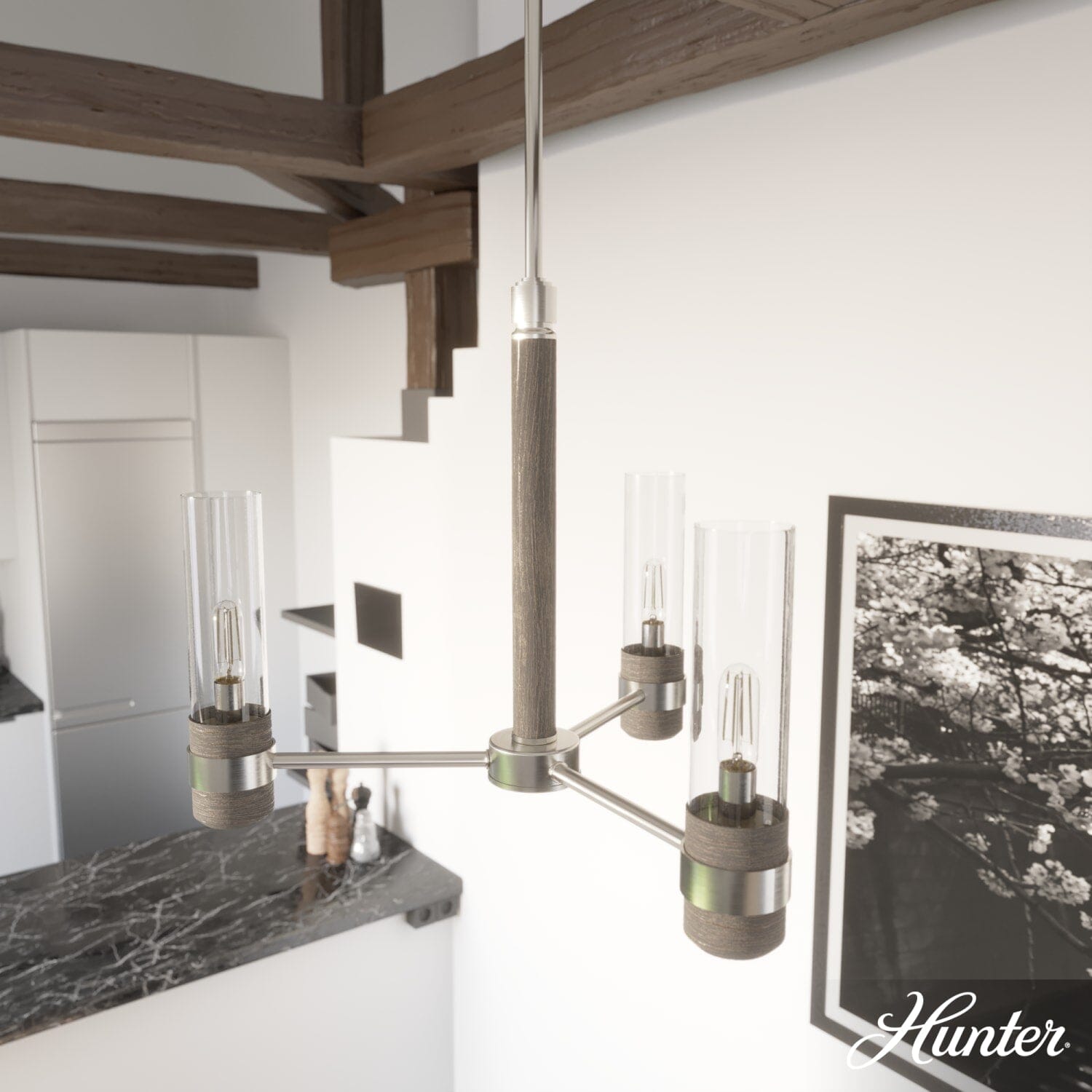 River Mill 3 Light Chandelier - Image 2