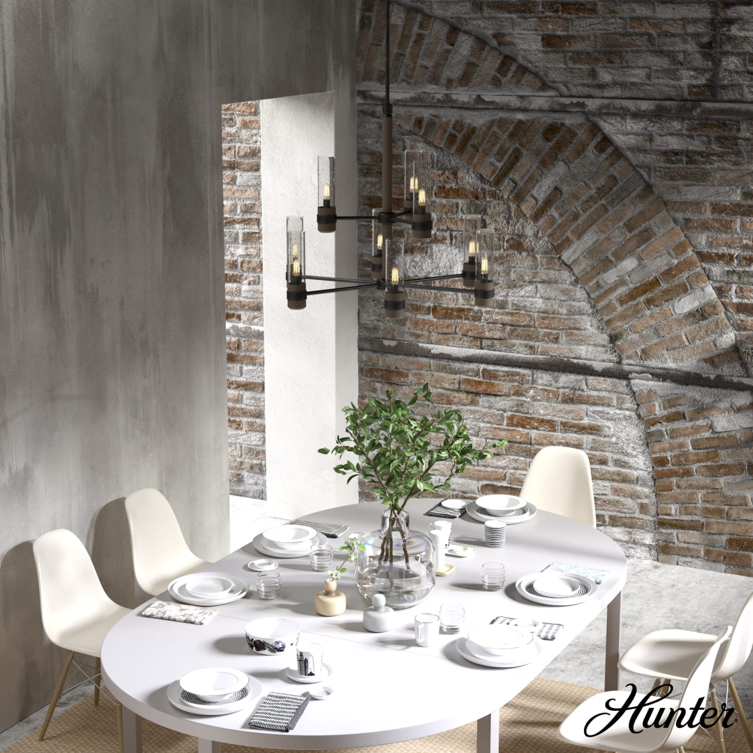 River Mill 9 Light 2-tier Chandelier - Image 3