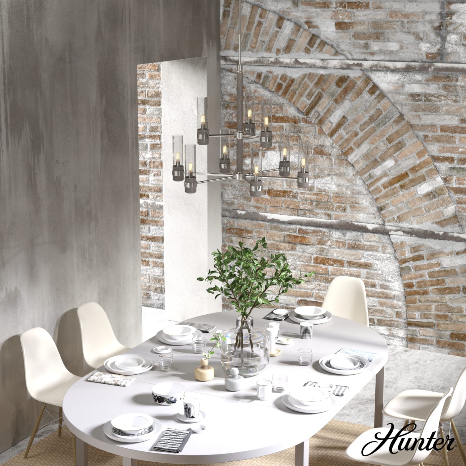 River Mill 9 Light 2-tier Chandelier - Image 4