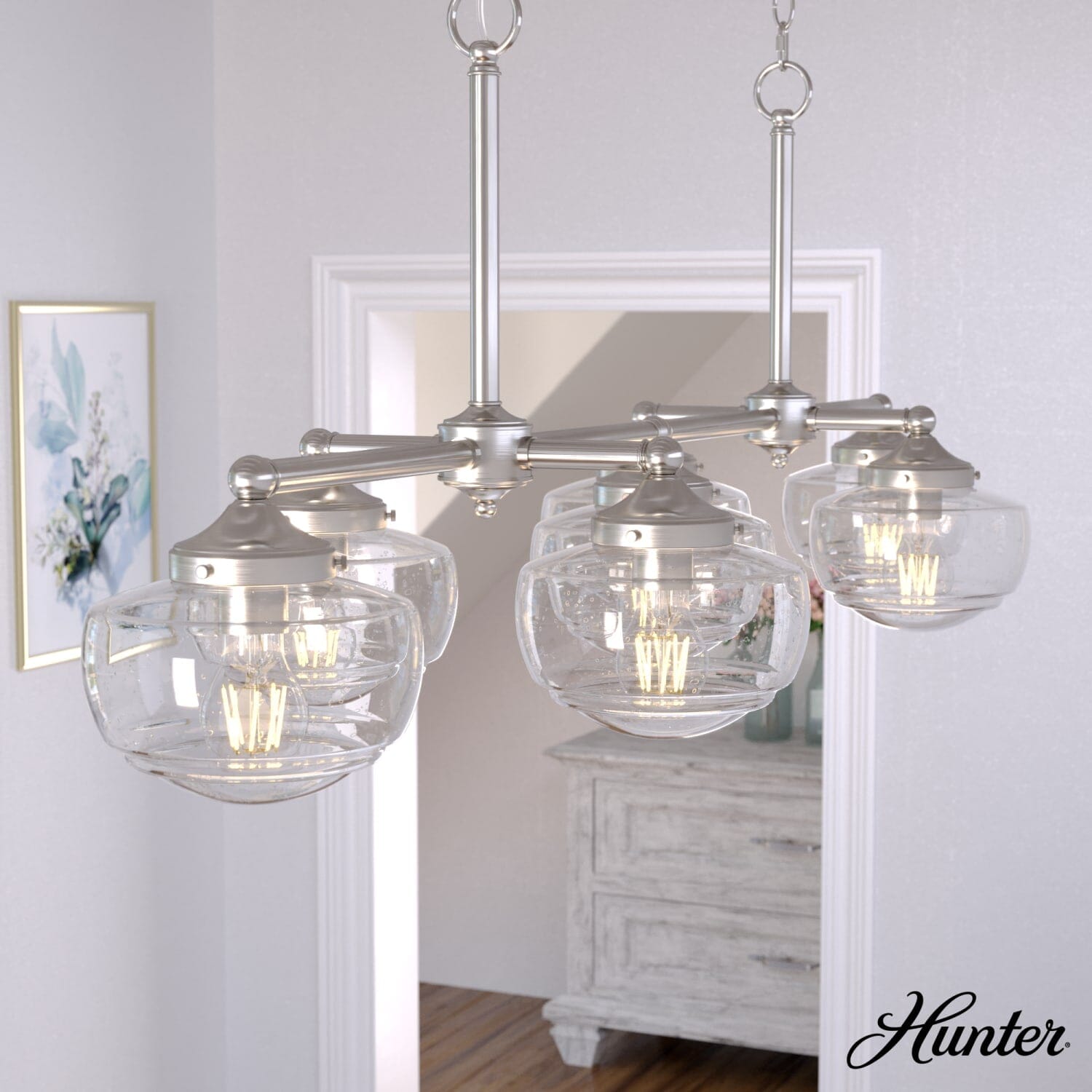 Saddle Creek 7 Light Linear Chandelier