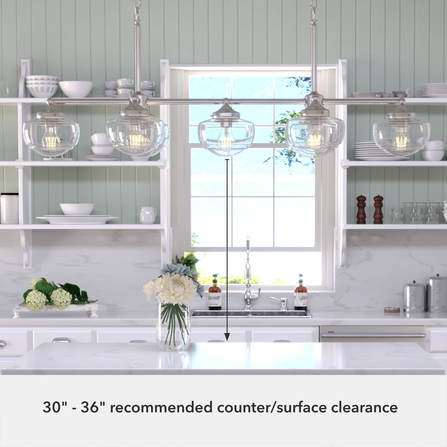 Saddle Creek 7 Light Linear Chandelier - Image 5