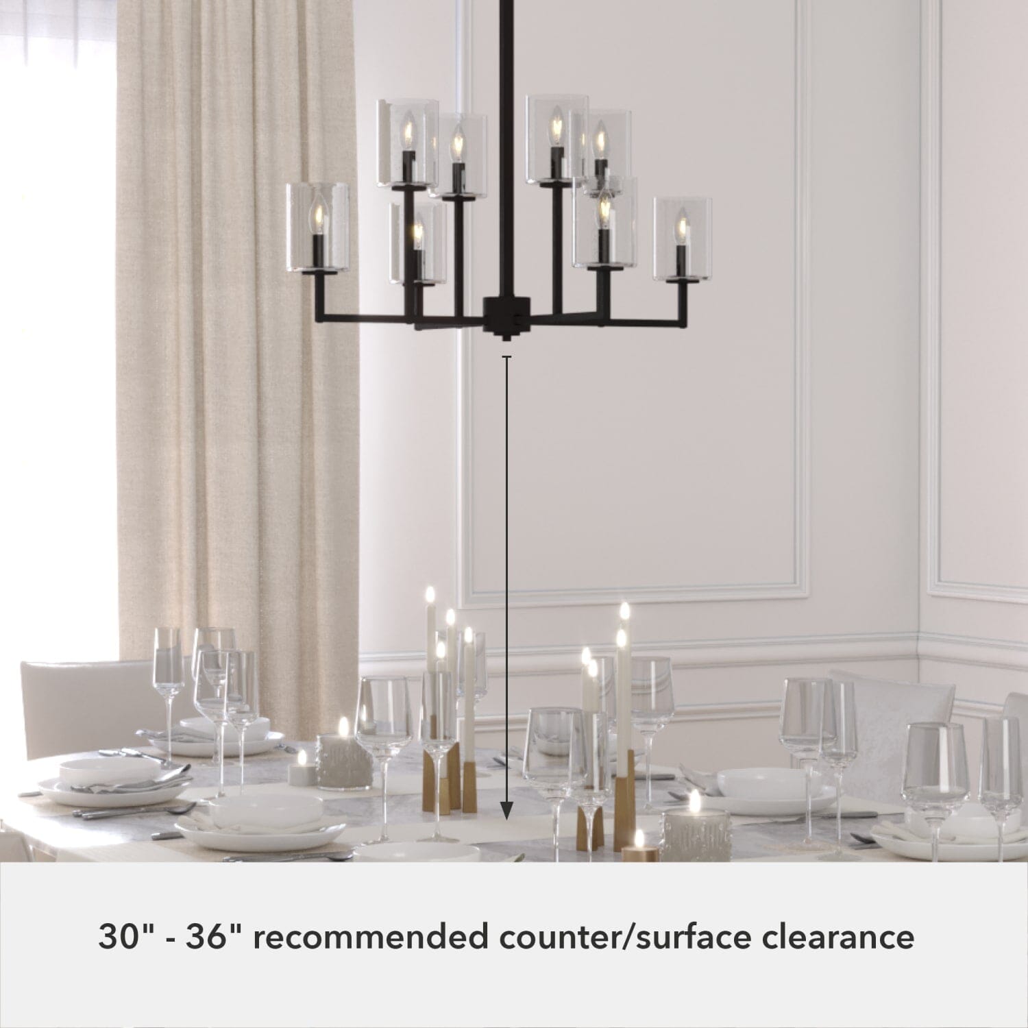Kerrison 8 Light Chandelier - Image 5