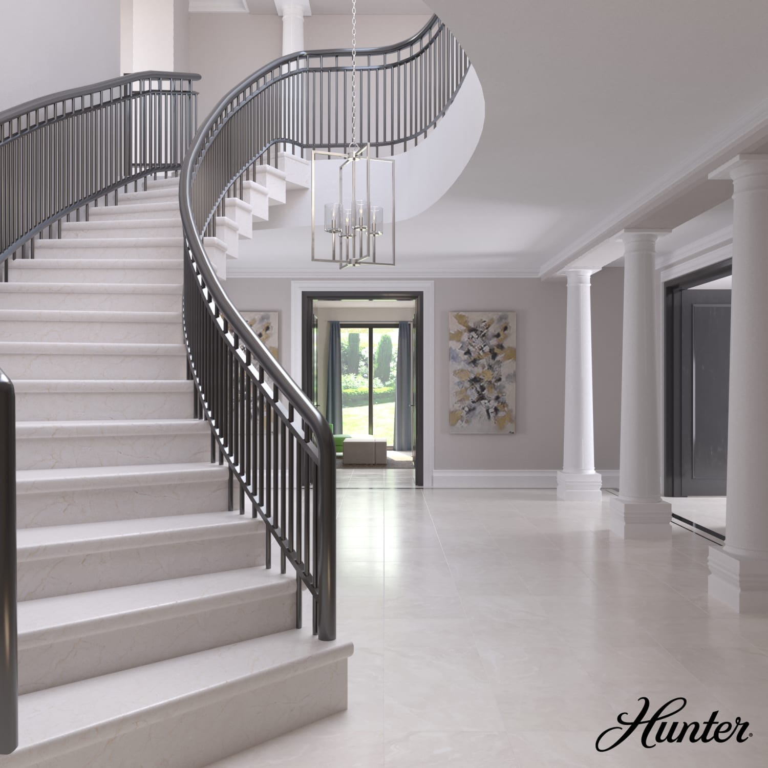 Kerrison Small Foyer Pendant 4 Light - Image 2