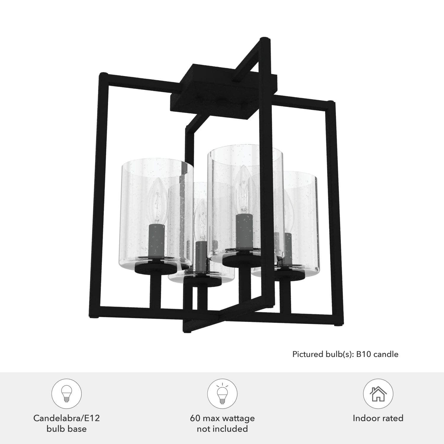Kerrison 4 Light Semi-Flush Mount - Image 3