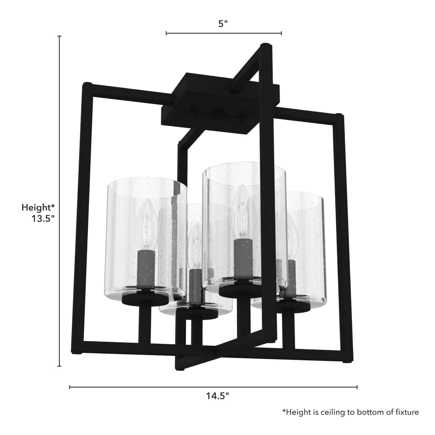 Kerrison 4 Light Semi-Flush Mount - Image 5