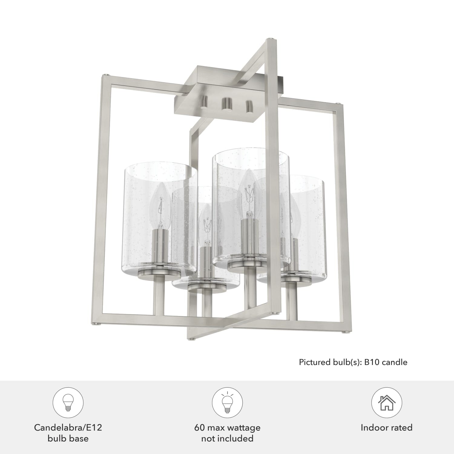 Kerrison 4 Light Semi-Flush Mount - Image 4