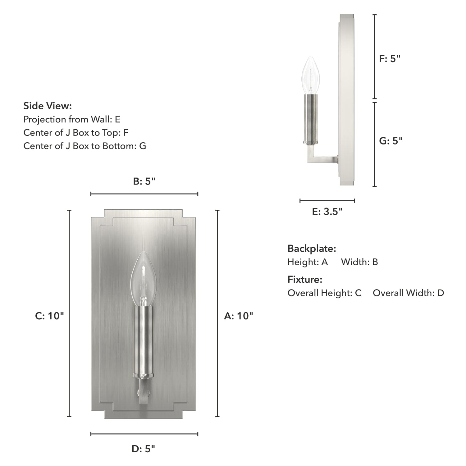 Zoanne Wall Sconce 1 Light - Image 4