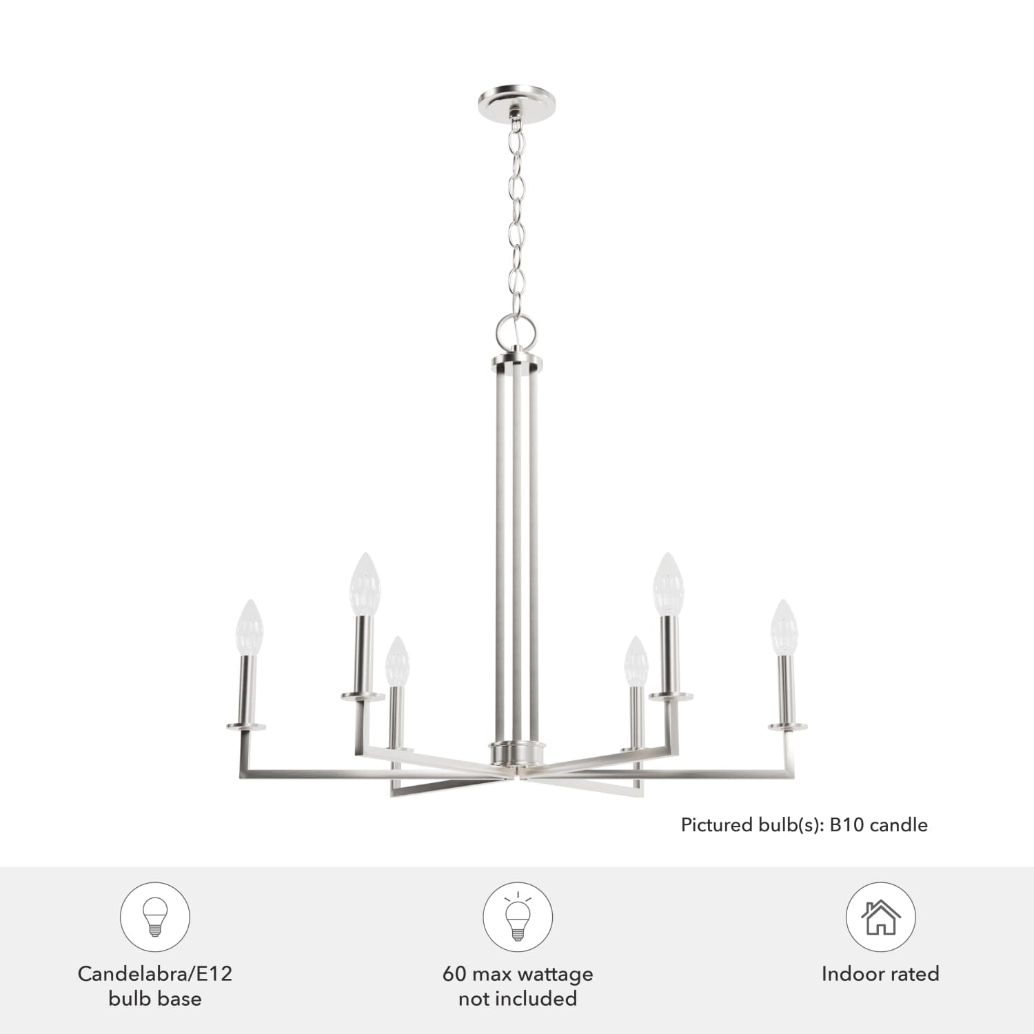 Bearden 6 Light Chandelier - Image 3