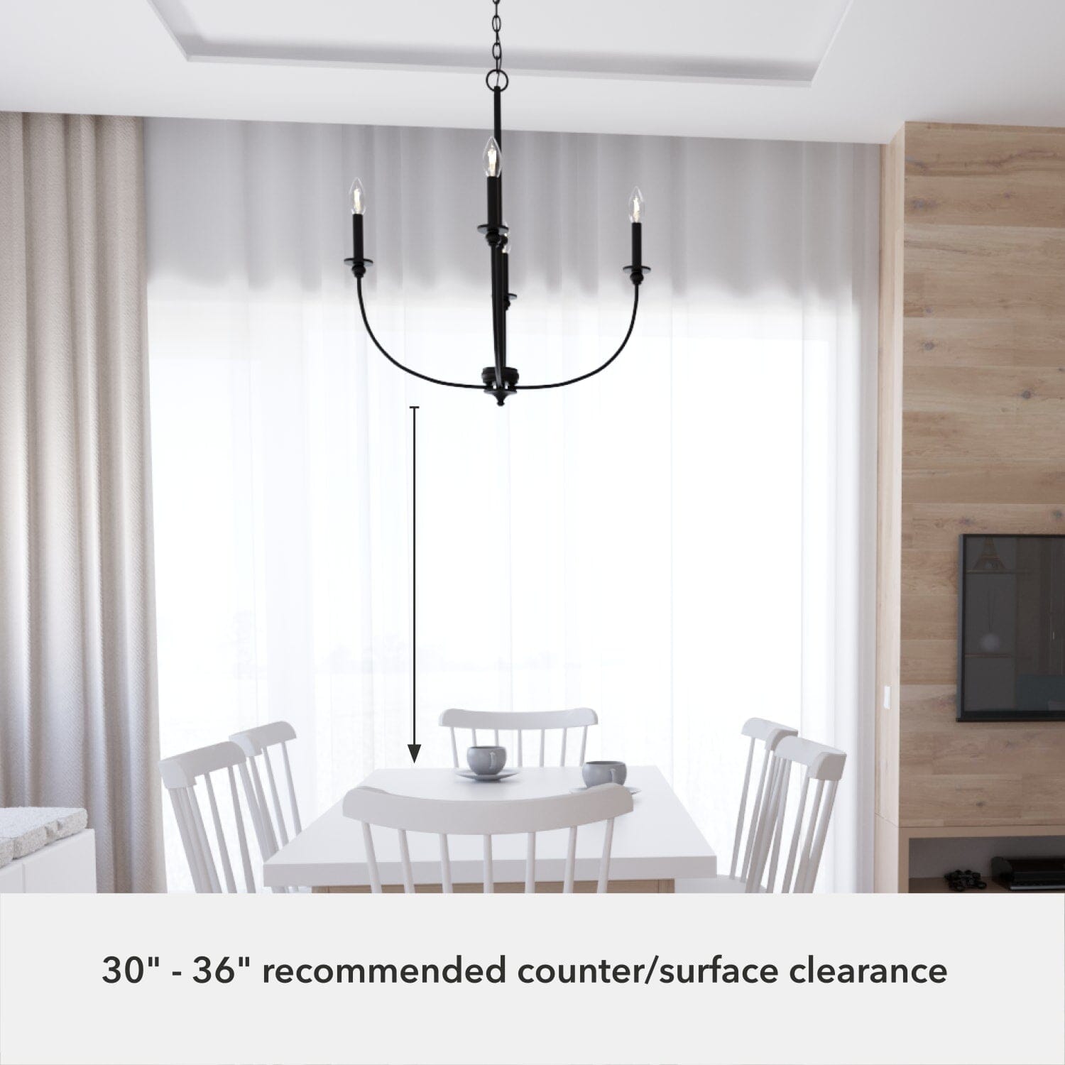 Southcrest 4 Light Chandelier 26 inch - Image 5