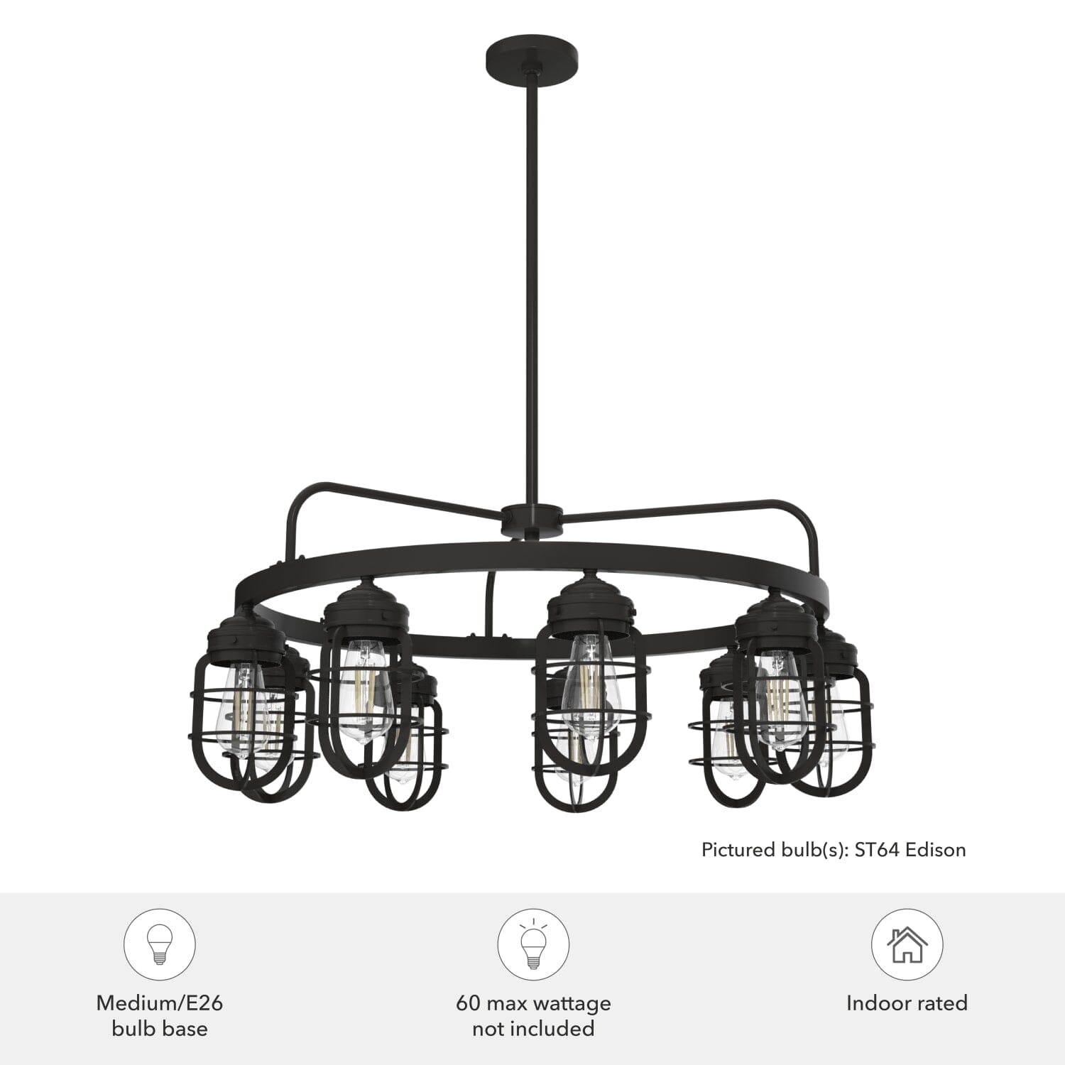 Starklake 9 Light Chandelier - Image 6