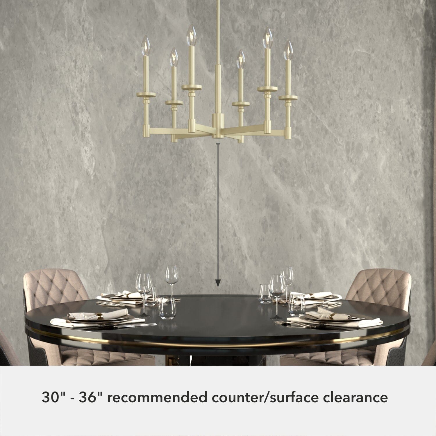 Briargrove Chandelier Single Tier - Image 5