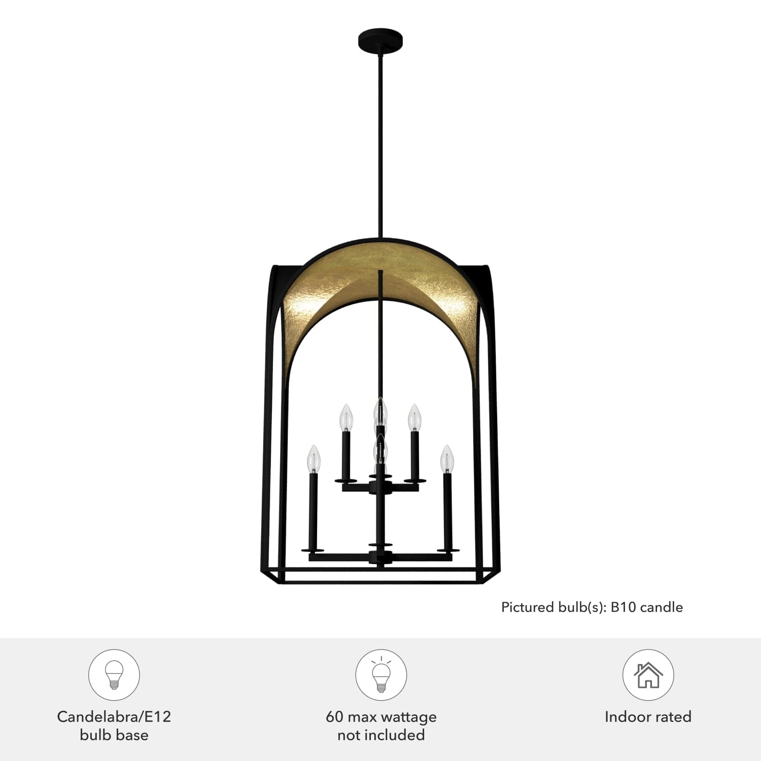 Dukestown 8 Light Pendant 22 inch - Image 3
