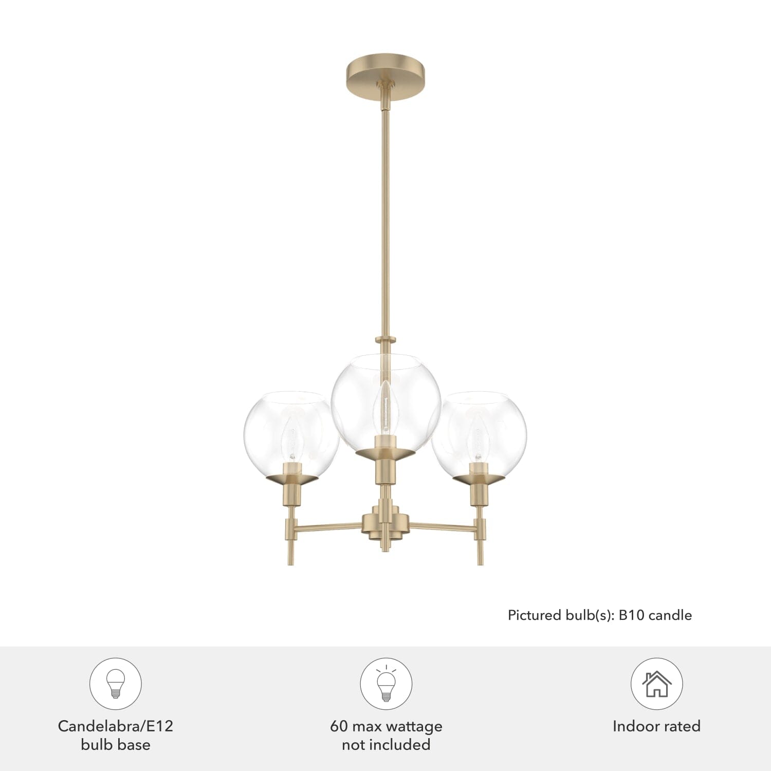Xidane 3 Light Chandelier - Image 5