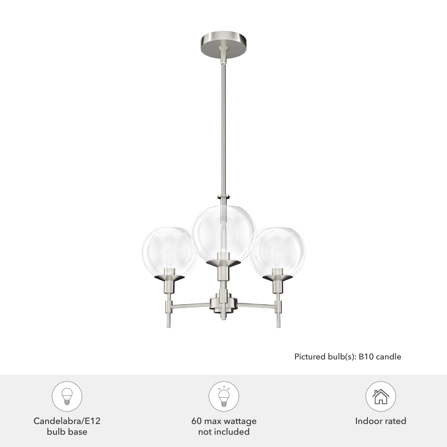 Xidane 3 Light Chandelier - Image 6