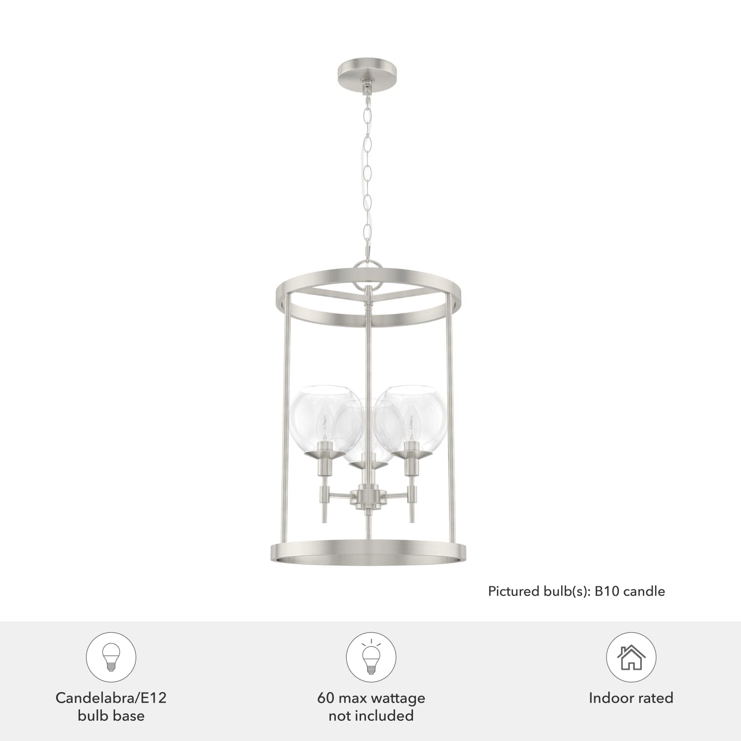 Xidane 3 Light 15 Inch Foyer Lantern - Image 3