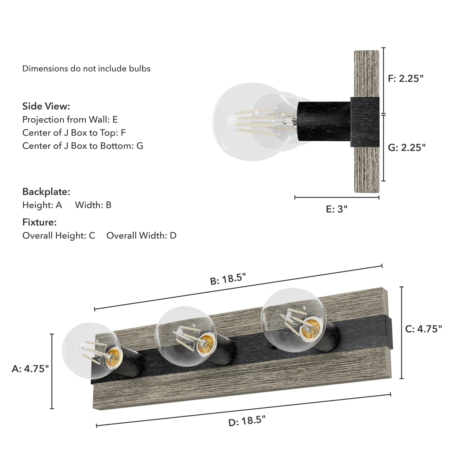 Donelson Vanity 3 Light - Image 2