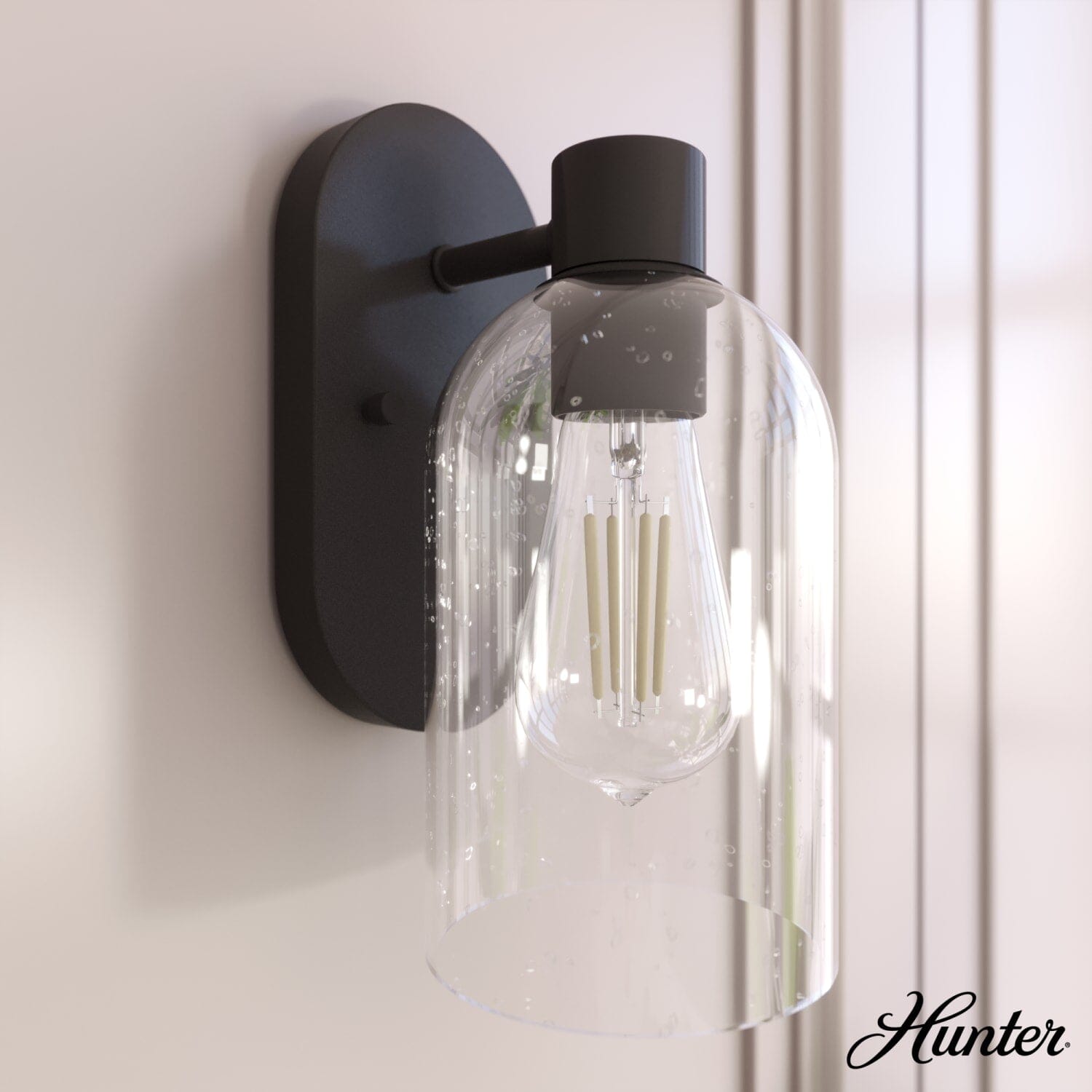 Lochemeade Clear Seeded Glass 1 Light Sconce