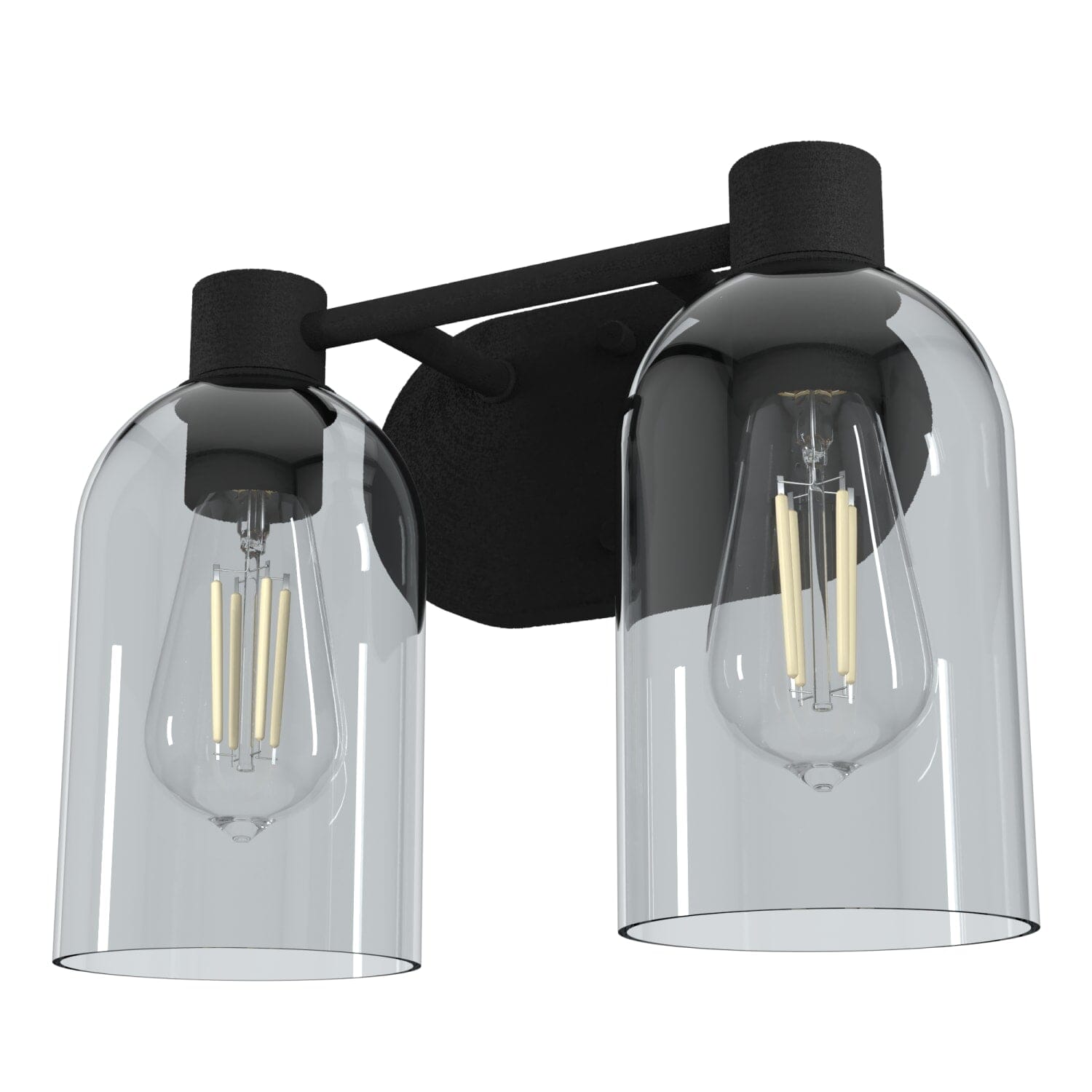Lochemeade Smoked Glass 2 Light Vanity - Image 6