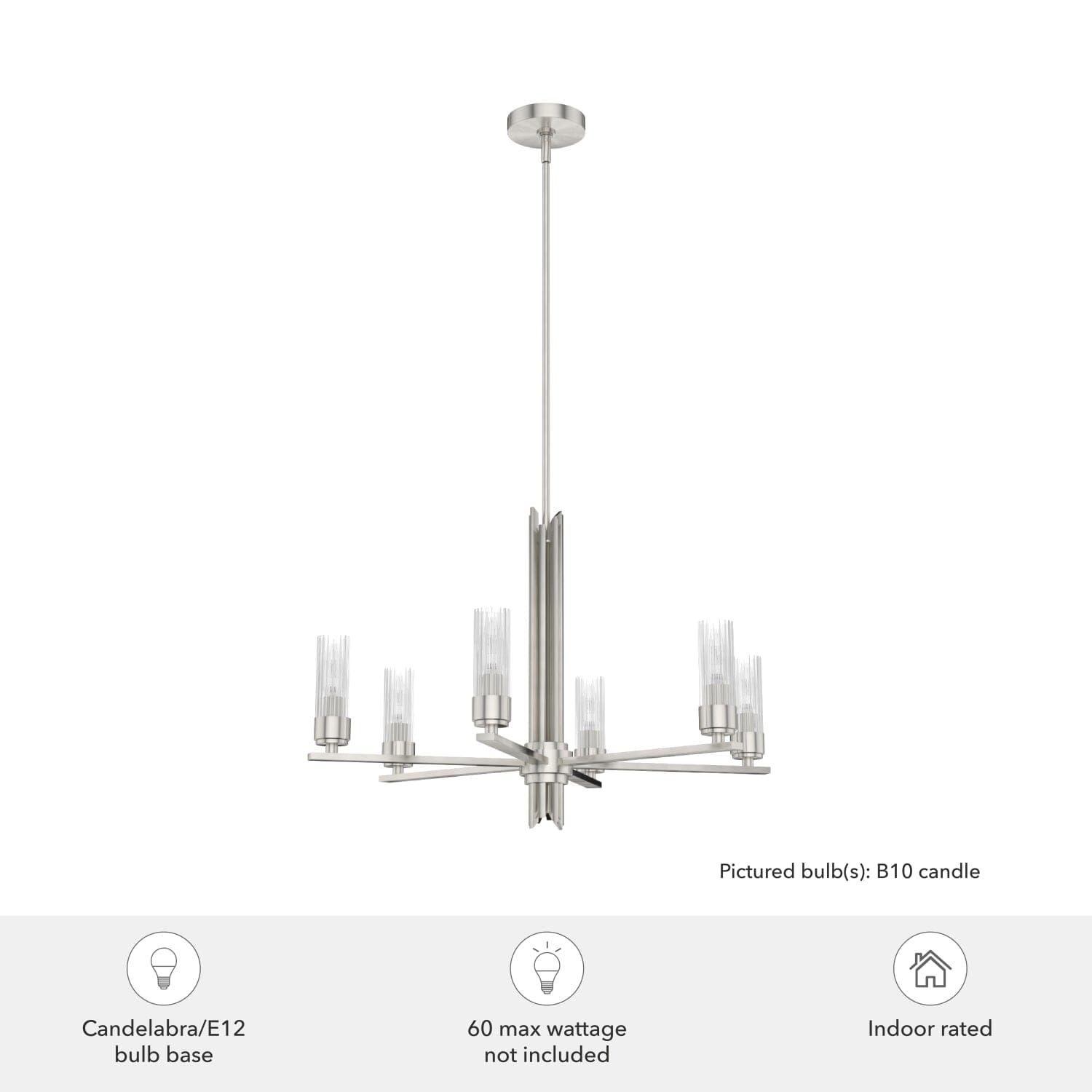 Gatz 6 Light Chandelier - Image 3