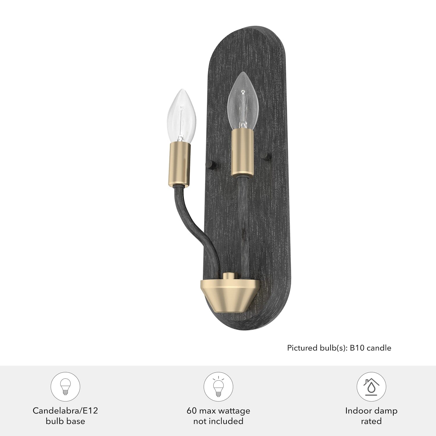Merlin 2 Light Wall Sconce - Image 4