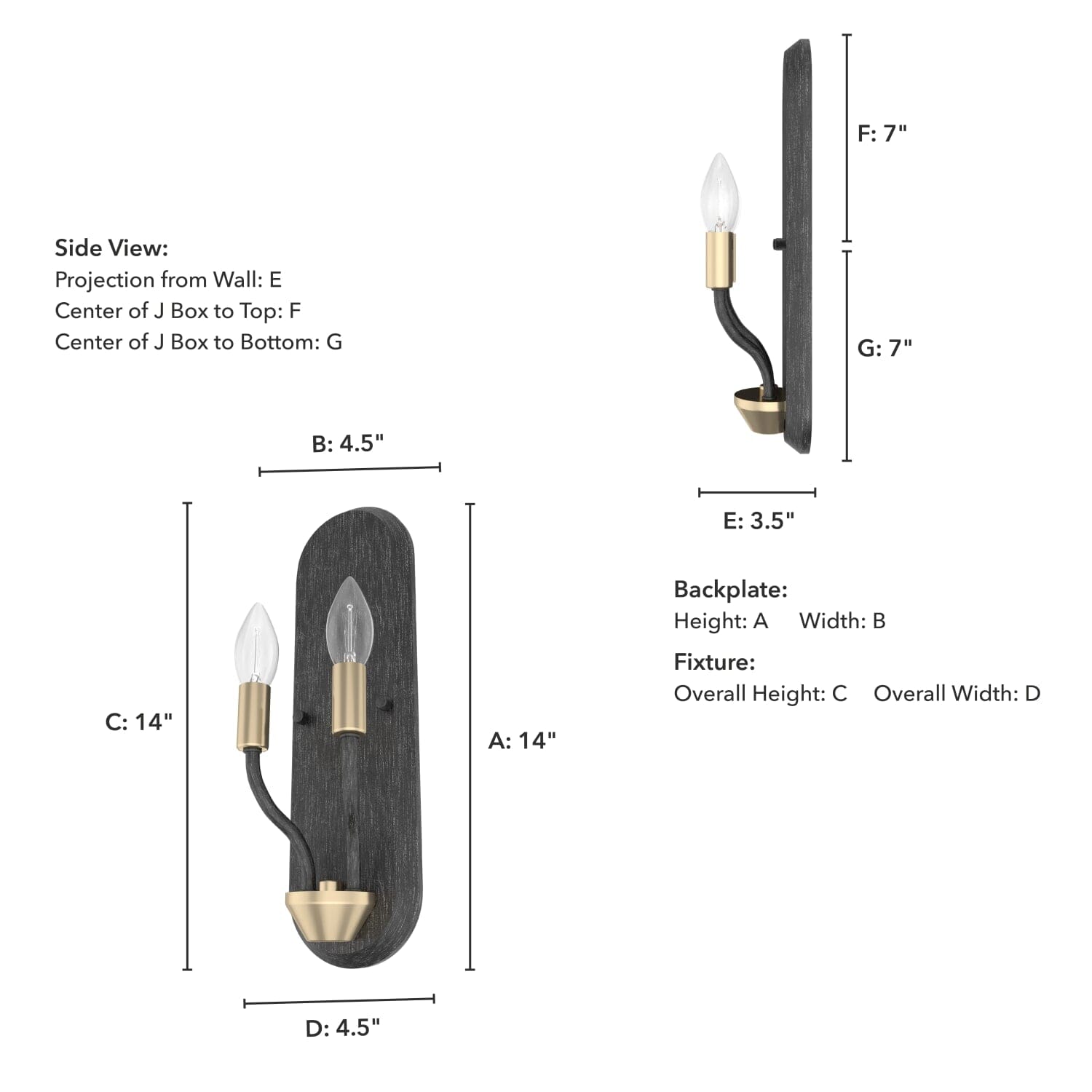 Merlin 2 Light Wall Sconce - Image 6