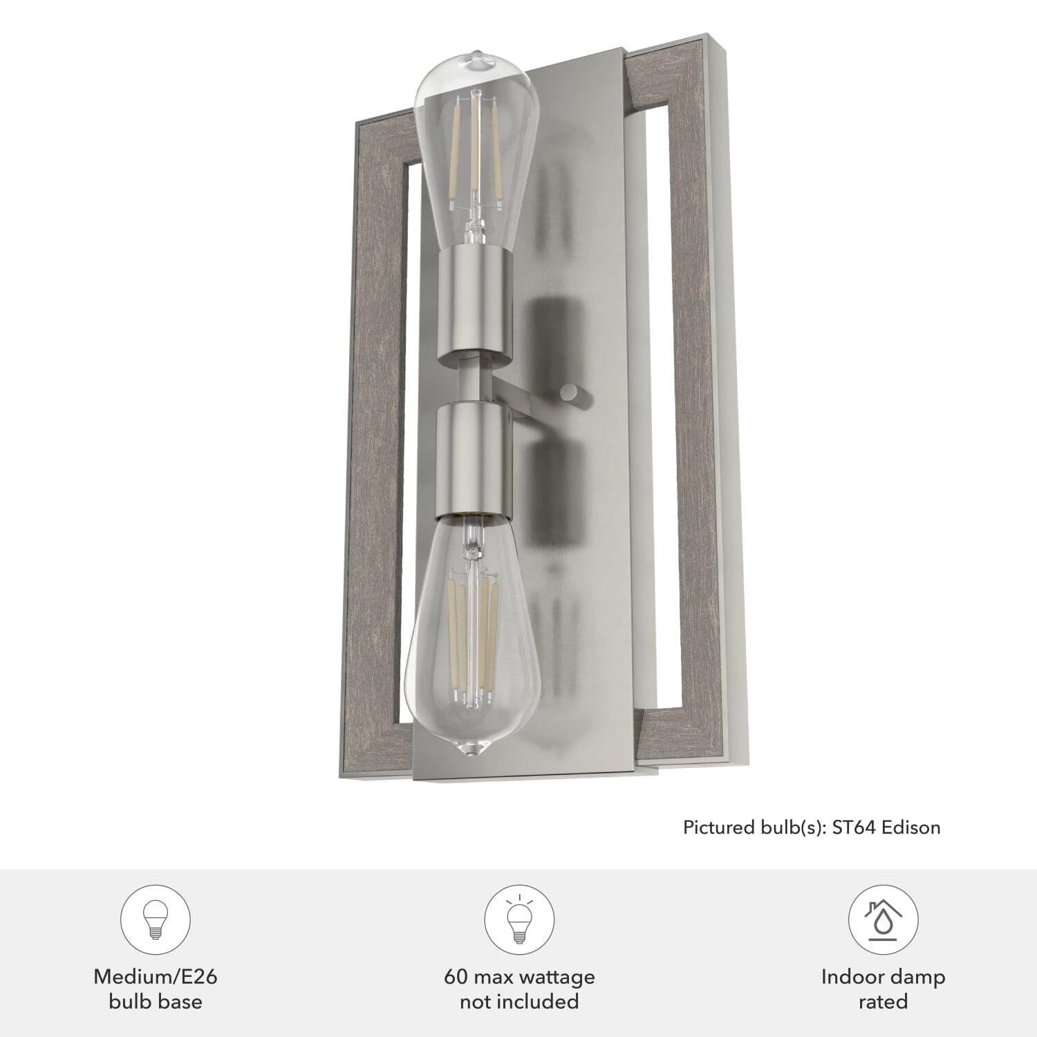 Woodburn 2 Light Wall Sconce - Image 3
