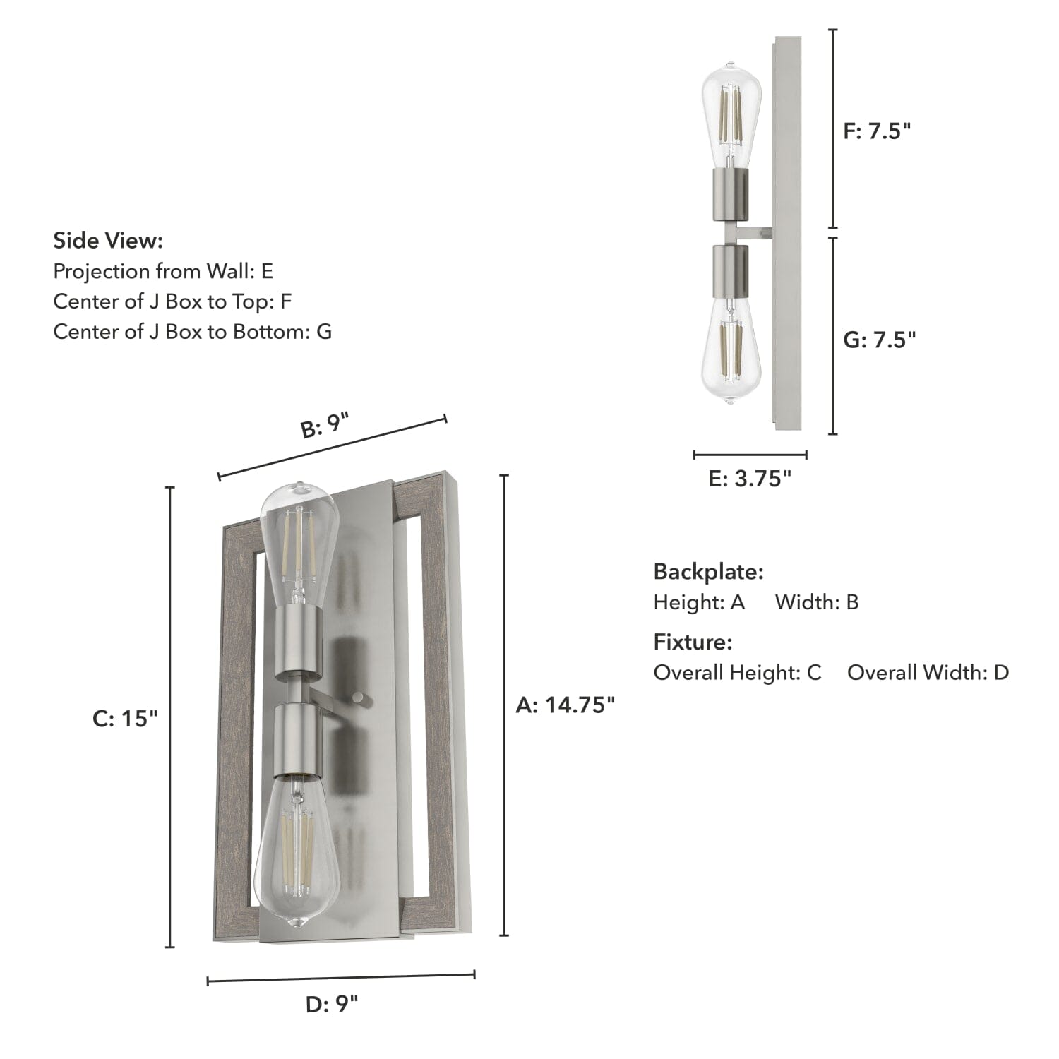 Woodburn 2 Light Wall Sconce - Image 5