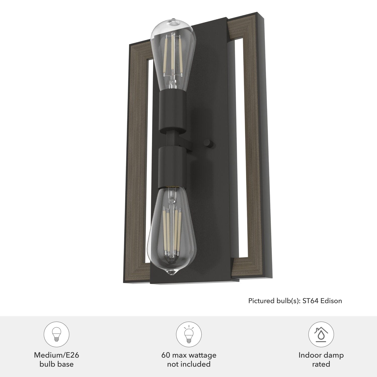 Woodburn 2 Light Wall Sconce - Image 4