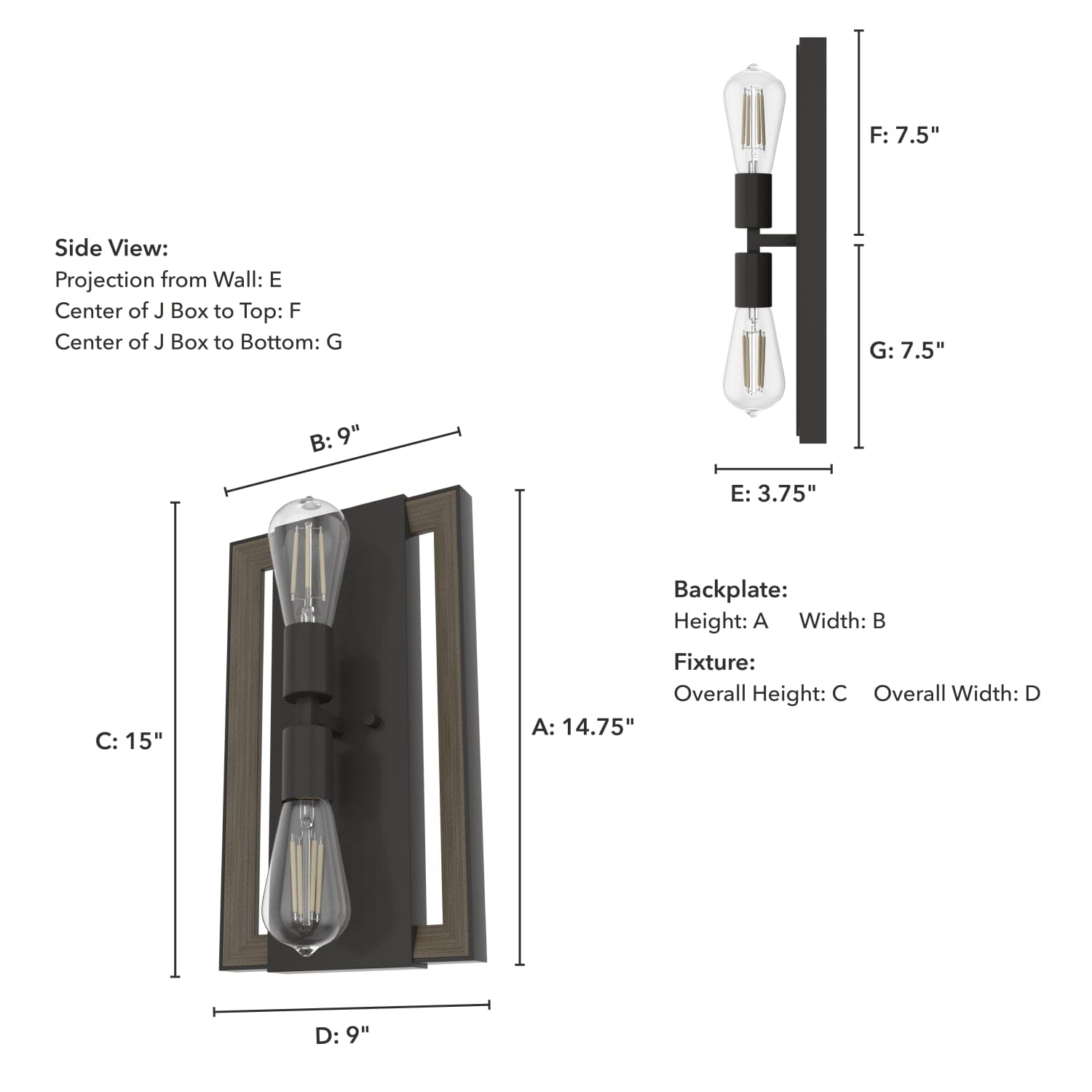 Woodburn 2 Light Wall Sconce - Image 6