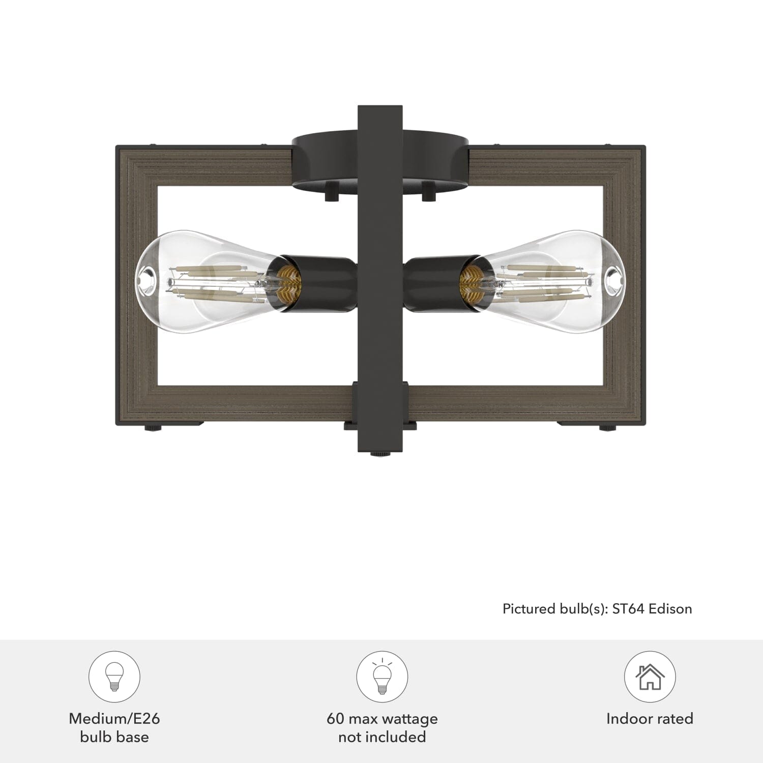 Woodburn 4 Light Flush Mount - Image 2