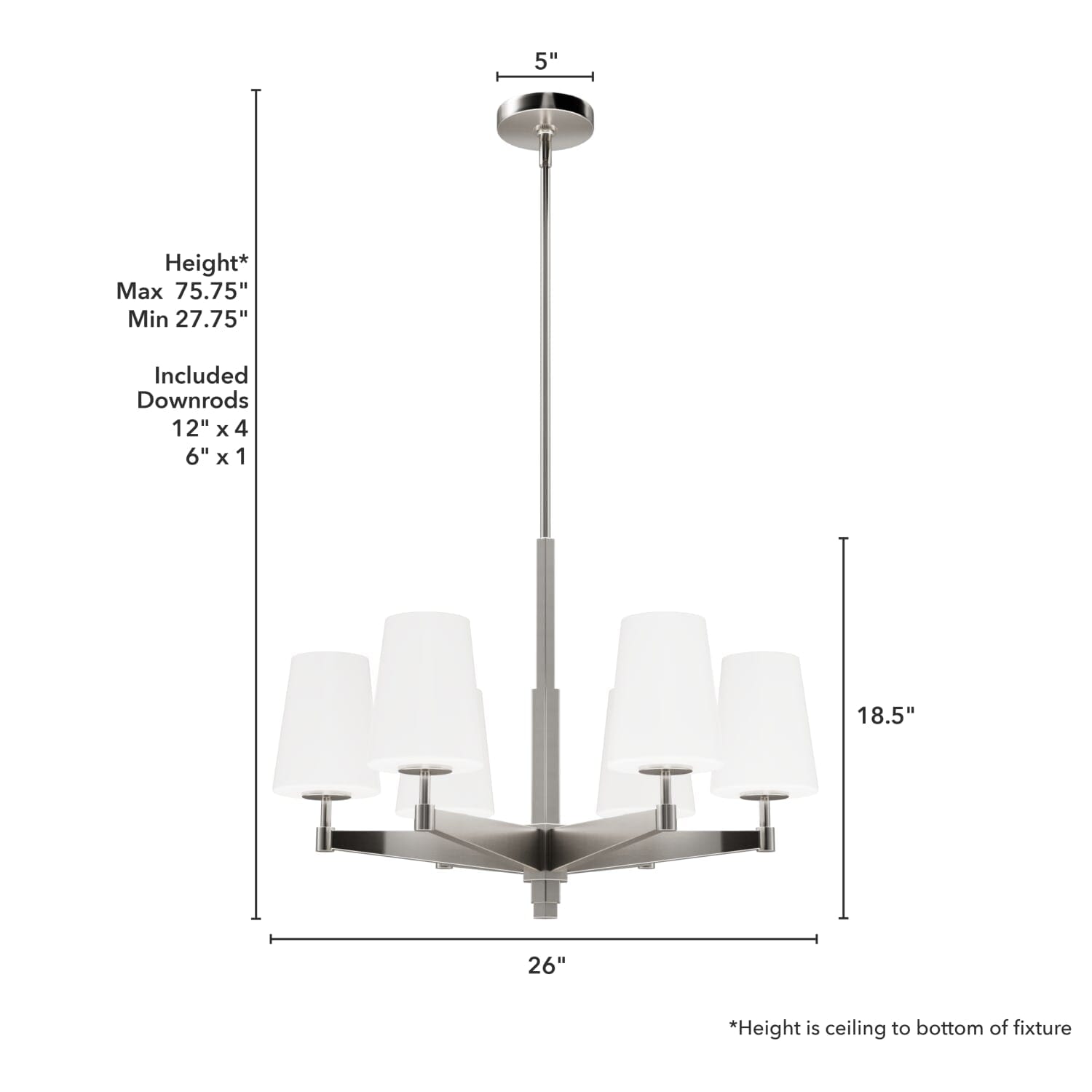 Nolita 6 Light chandelier - Image 4