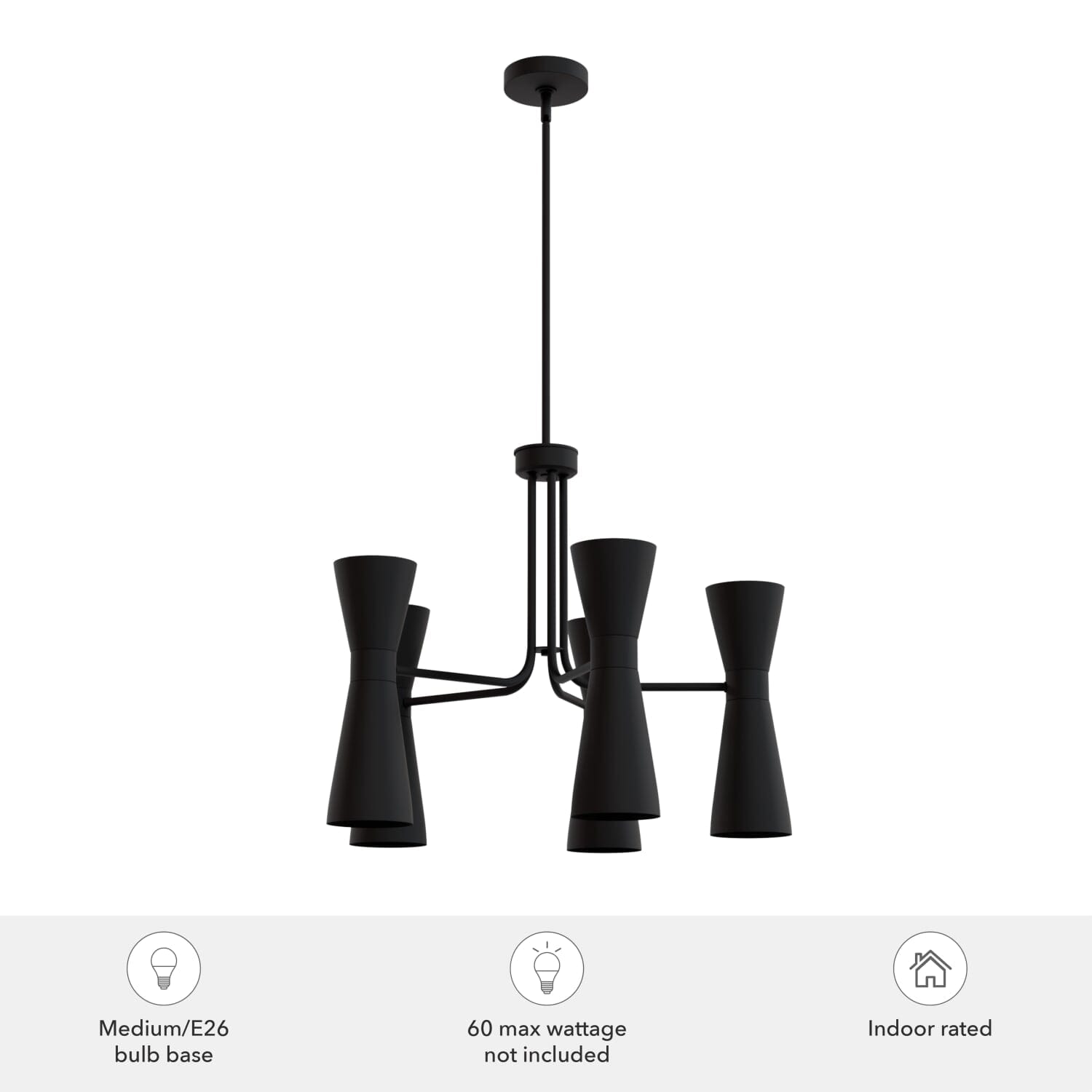 Zola Up and Down 10 Light 26 Inch Chandelier - Image 3
