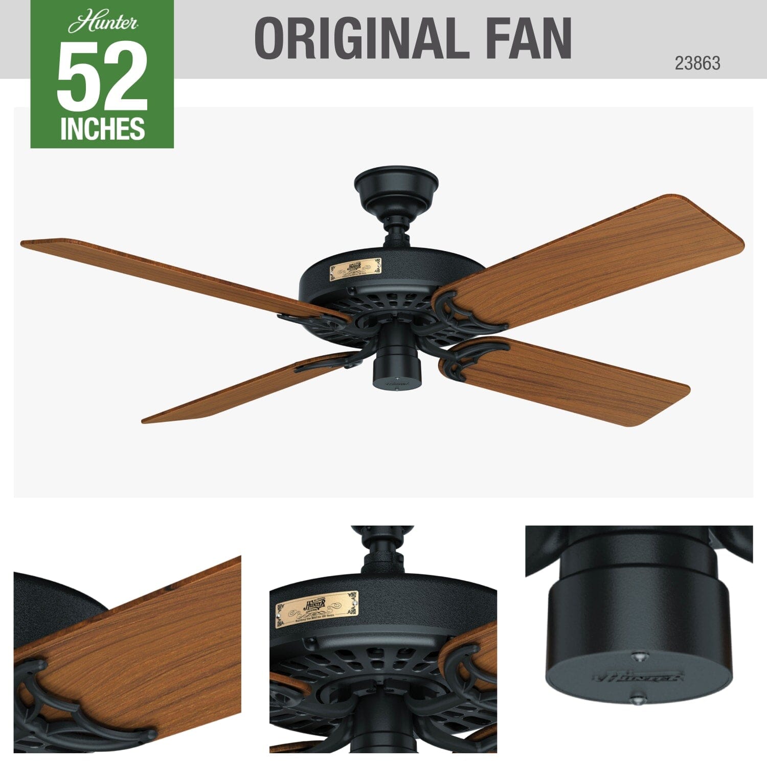 Outdoor Original Teak Blades 52 inch - Image 3