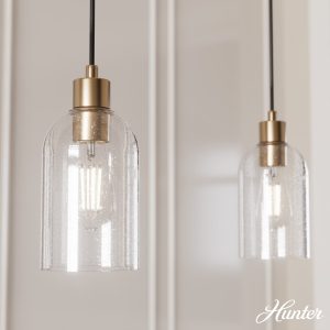Lochemeade Clear Seeded Glass 1 Light Mini Pendant