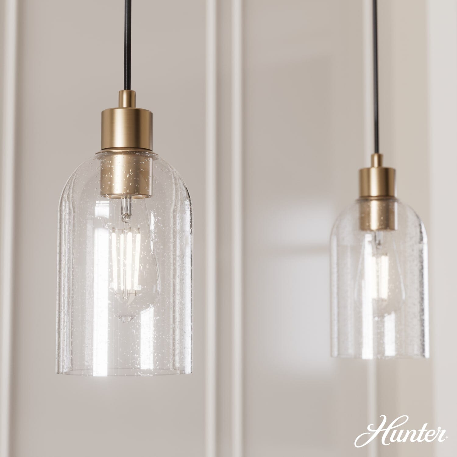 Lochemeade Clear Seeded Glass 1 Light Mini Pendant