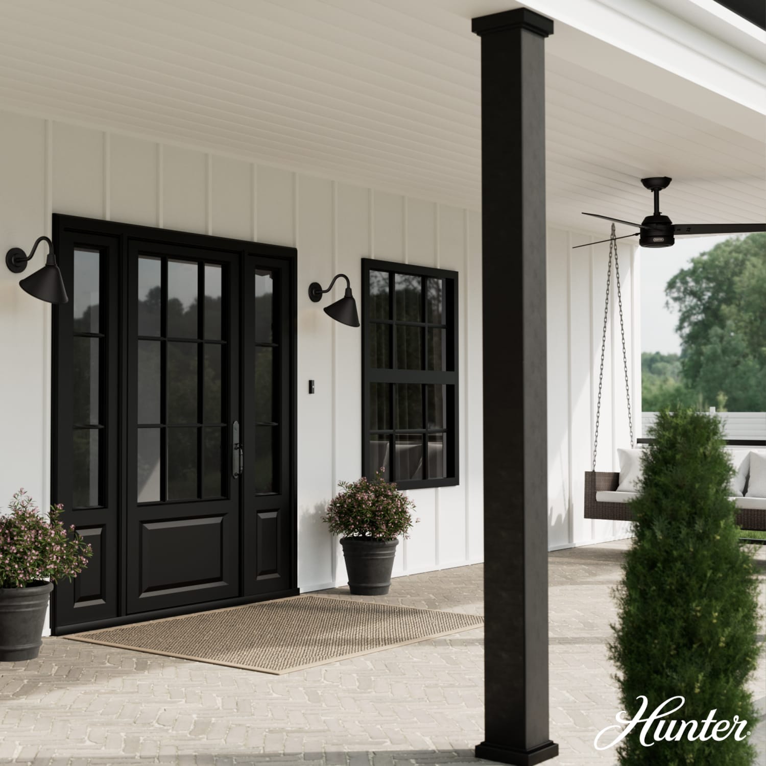 Cassius Outdoor WeatherMax 1 Light 10 Inch Medium Wall Light - Image 2