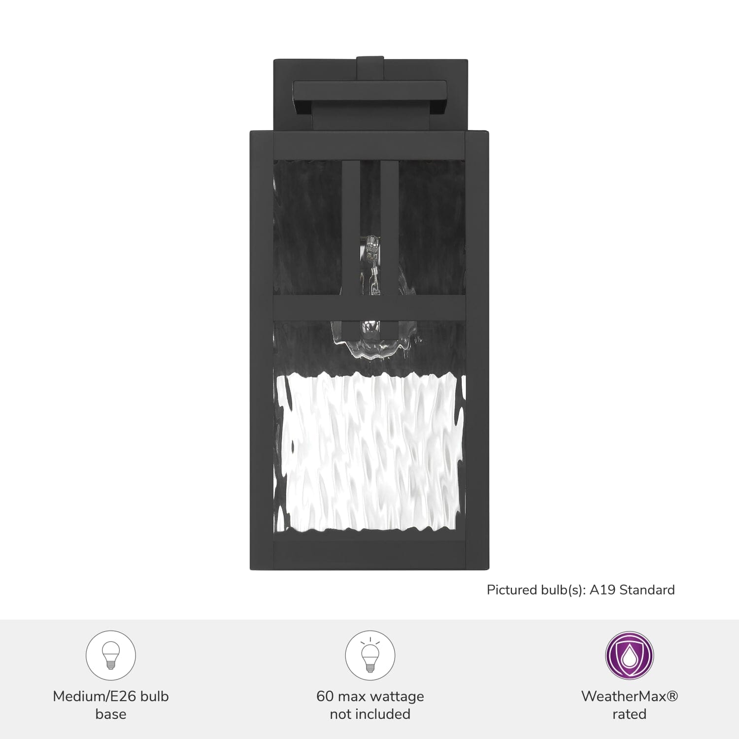 Aspenbrook Outdoor WeatherMax 1 Light Medium 14 Inch Wall Light - Image 5