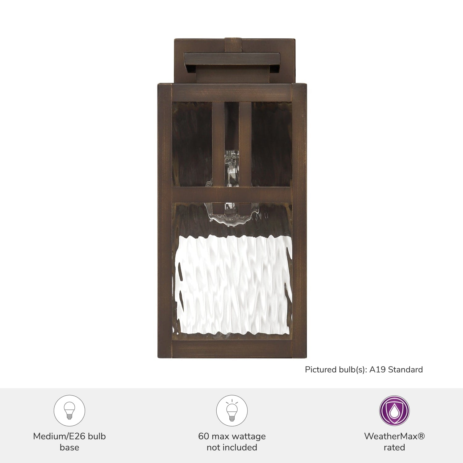 Aspenbrook Outdoor WeatherMax 1 Light Medium 14 Inch Wall Light - Image 6
