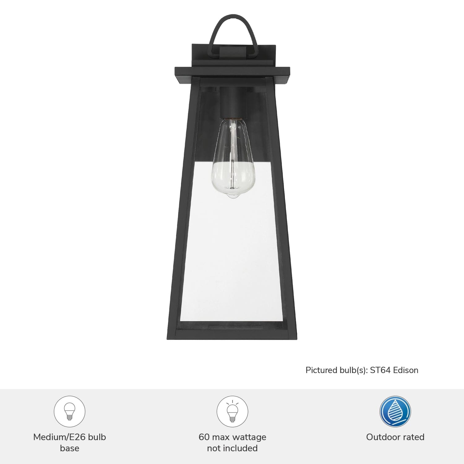 Ivory Dusk Outdoor 1 Light Large 18 Inch Wall Light - Image 3
