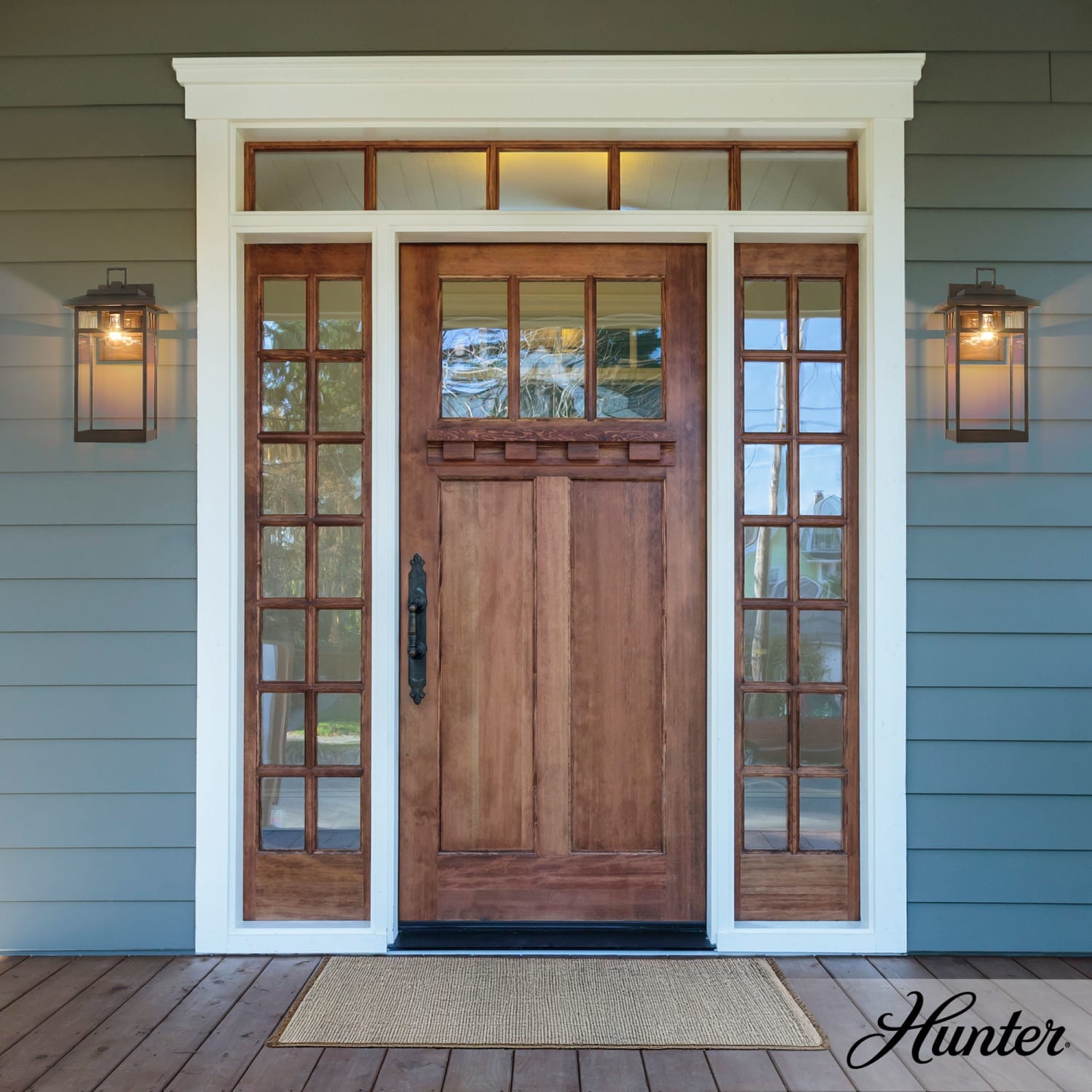 Yancy House Outdoor 1 Light Large 17 Inch Wall Light - Image 4