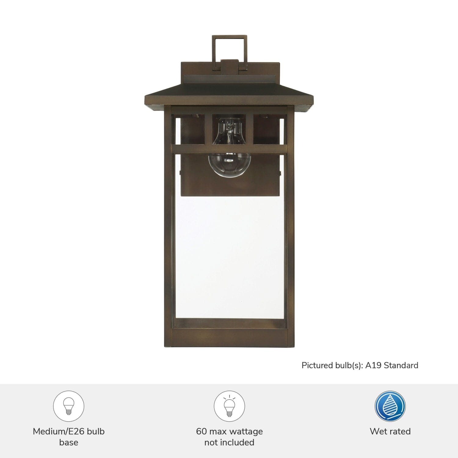 Yancy House Outdoor 1 Light Large 17 Inch Wall Light - Image 6