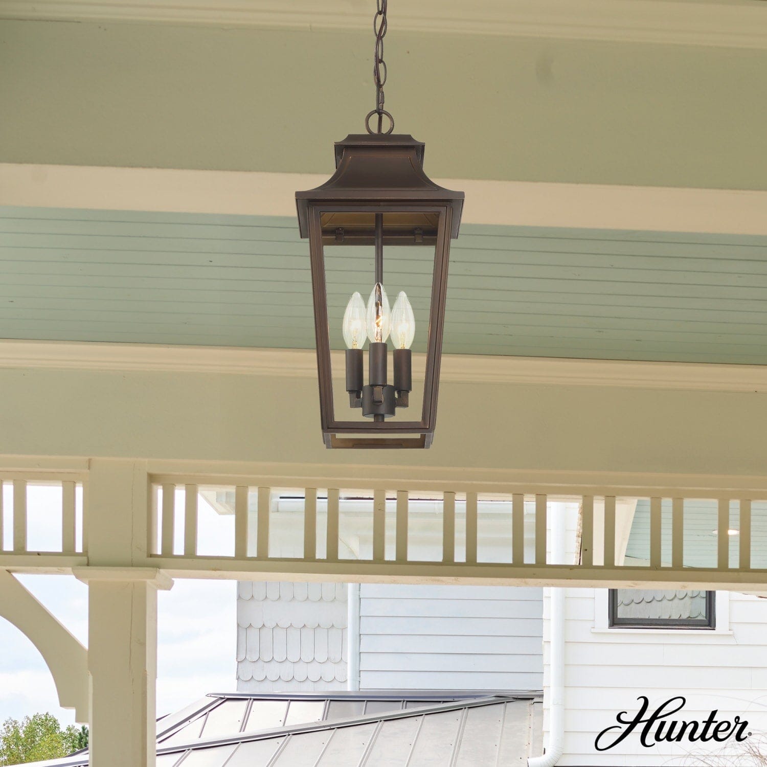 Spring Cove Outdoor 3 Light Large 17 Inch Pendant