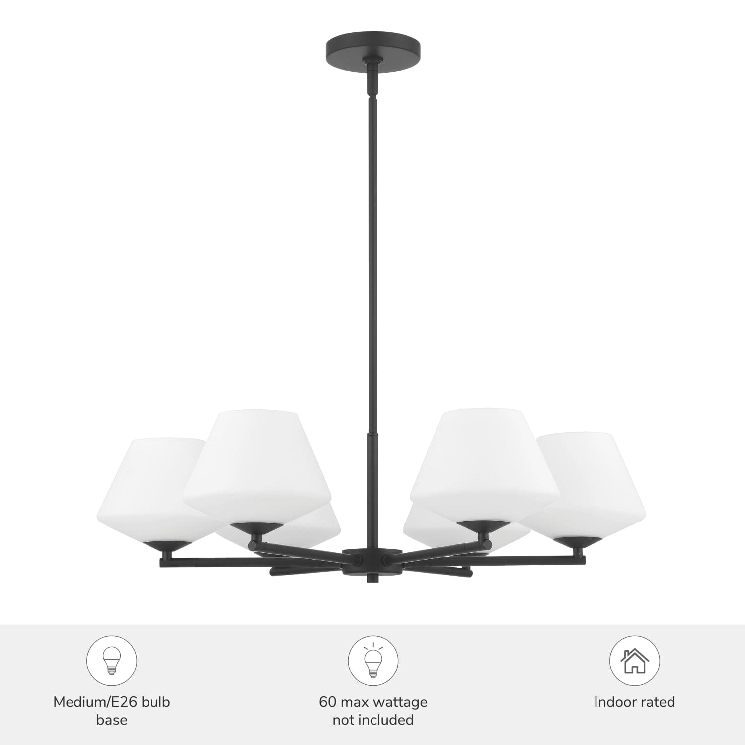 Celestial Valley 6 Light Medium 27 Inch Chandelier - Image 6