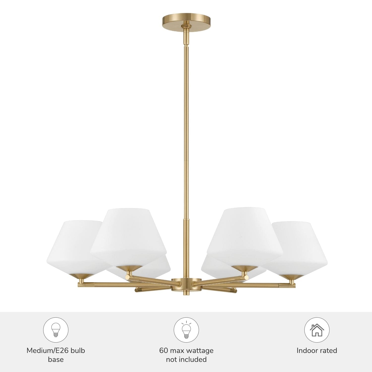 Celestial Valley 6 Light Medium 27 Inch Chandelier - Image 5