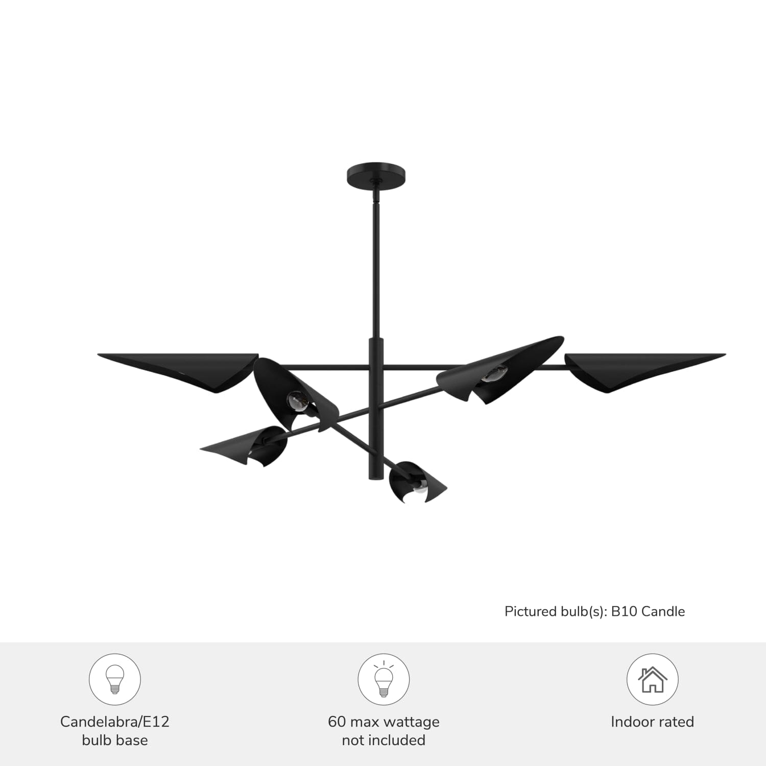 Merian 6 Light Large 60 Inch Chandelier - Image 3