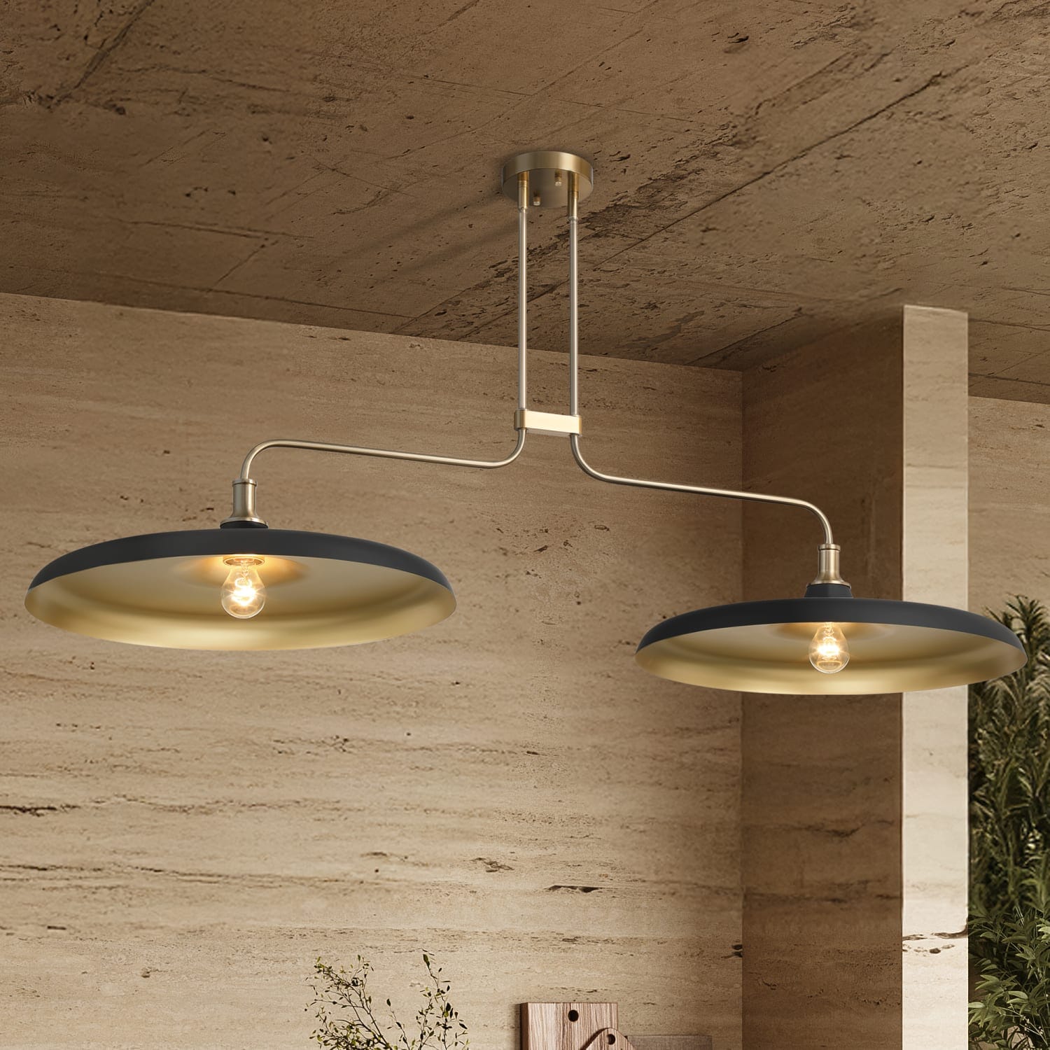 Moriso 2 Light Large 57 Inch Linear