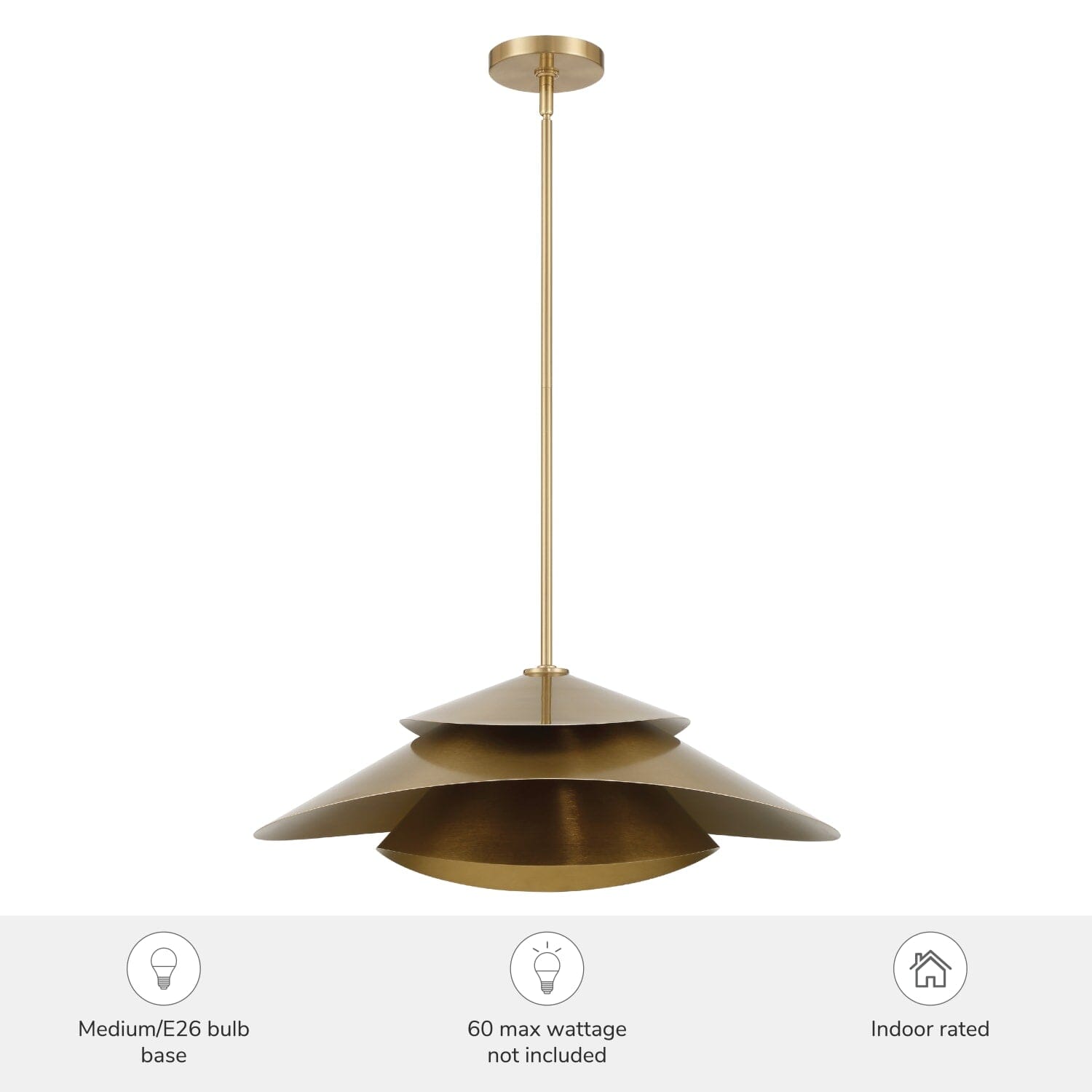 Hiro 1 Light Extra Large 24 Inch Pendant - Image 6