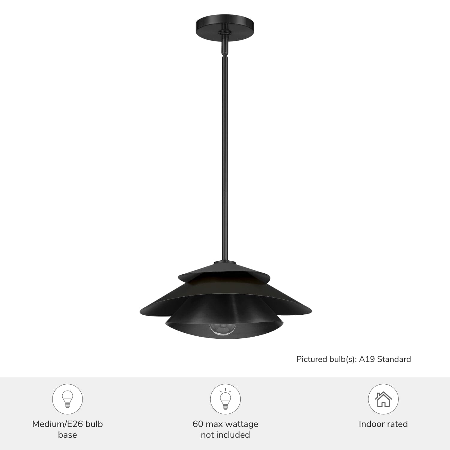 Hiro 1 Light Large 14 Inch Pendant - Image 6
