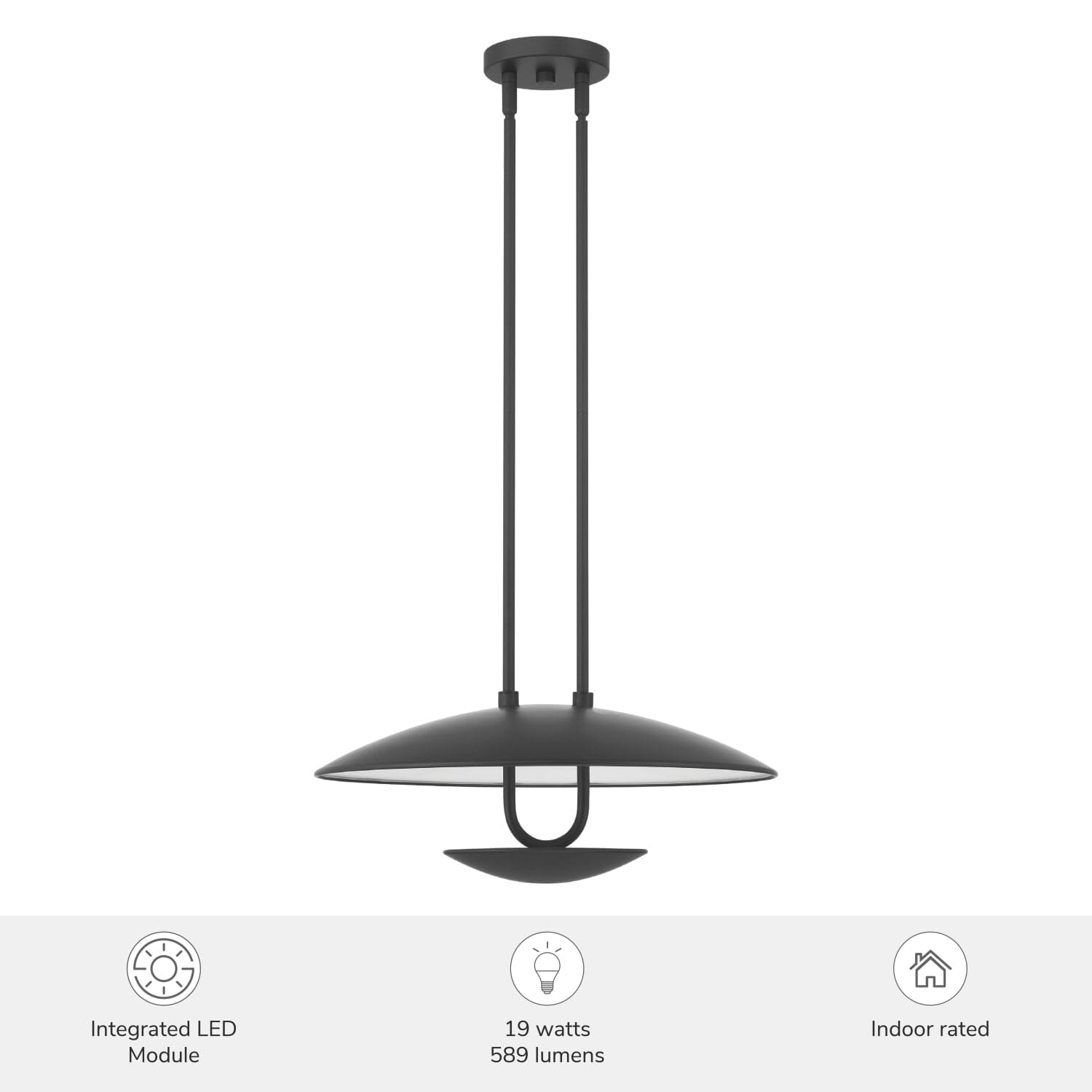 Sunset Ridge LED Large 18 Inch Pendant - Image 5