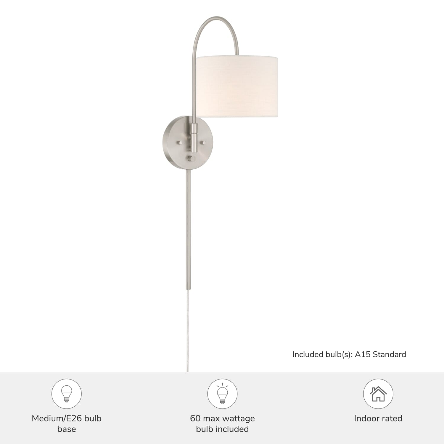 Horizon 1 Light Large 8 Inch Pin up Sconce - Image 6
